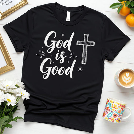 Chalk Style Graphic (God is Good Modern Script Design)