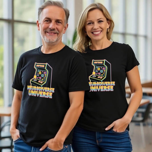 Neurodiverse Universe Autism Awareness Retro Arcade Design