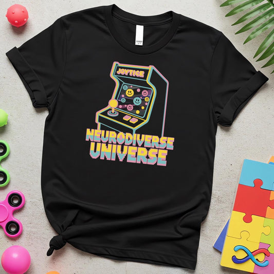 Neurodiverse Universe Autism Awareness Retro Arcade Design