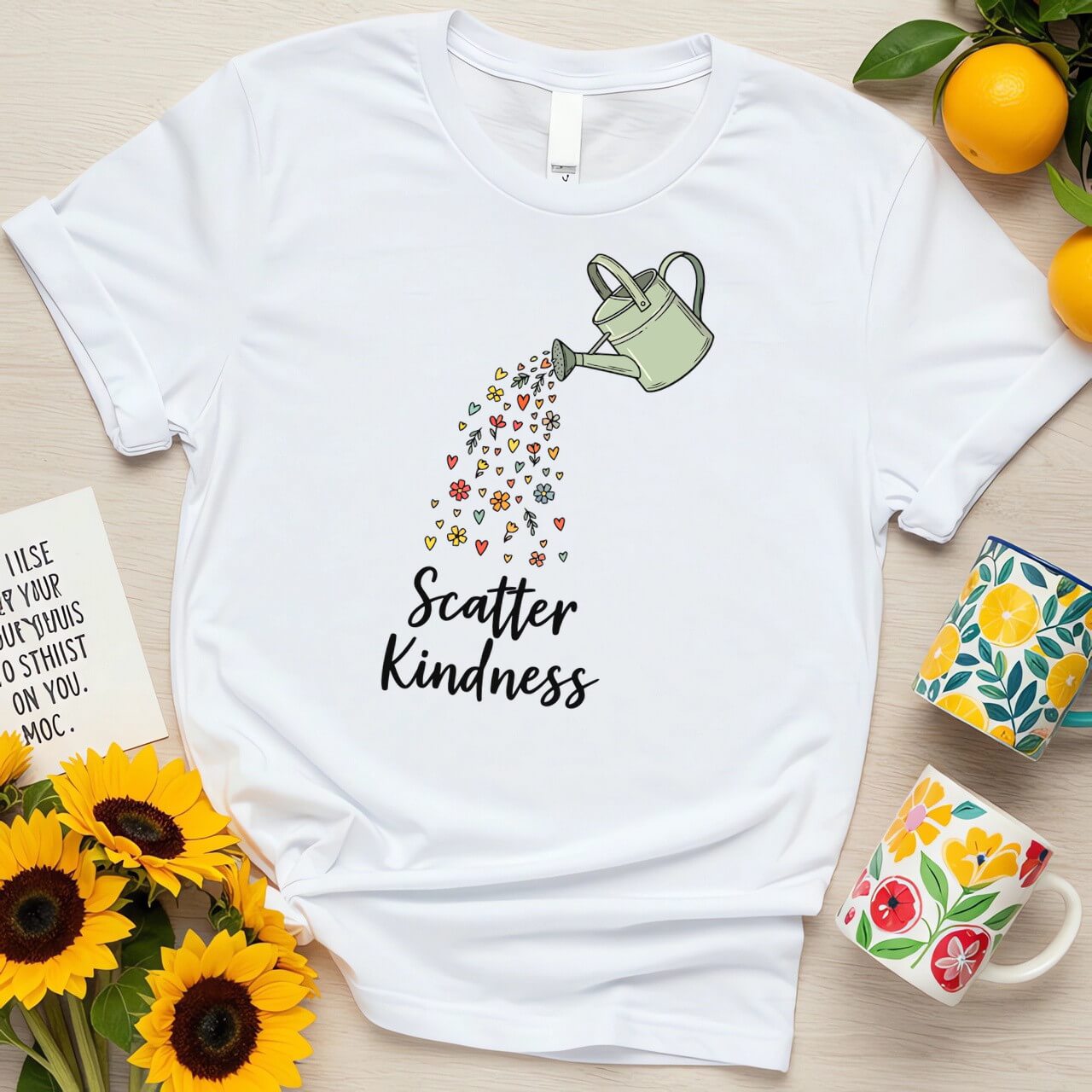 Scatter Kindness Watering Can (Nurturing Positivity Graphic)