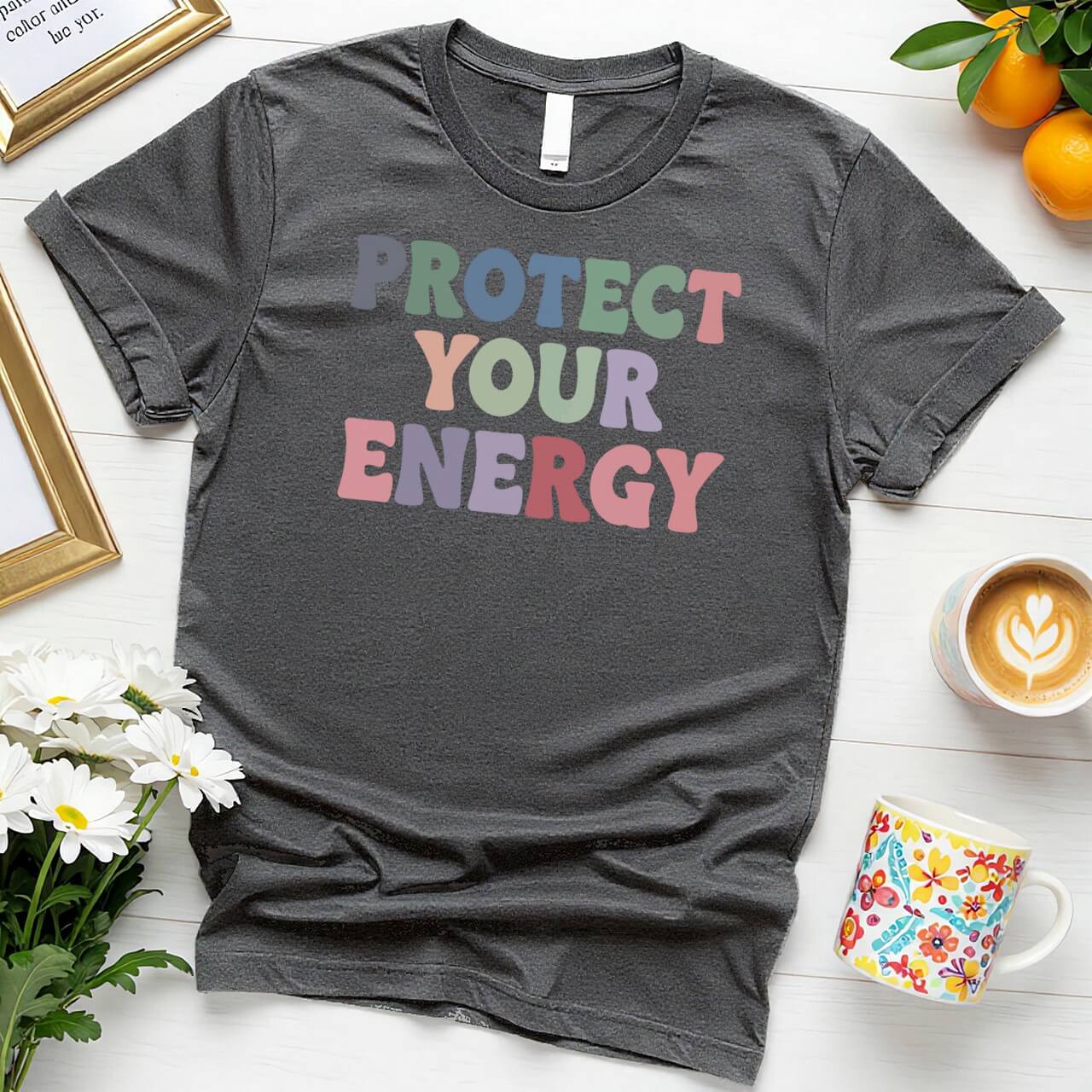 Protect Your Energy (Bold Retro Positivity Statement)
