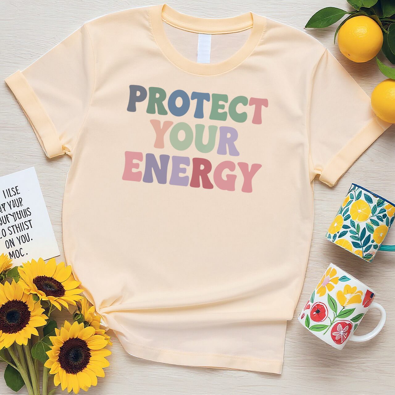 Protect Your Energy (Bold Retro Positivity Statement)