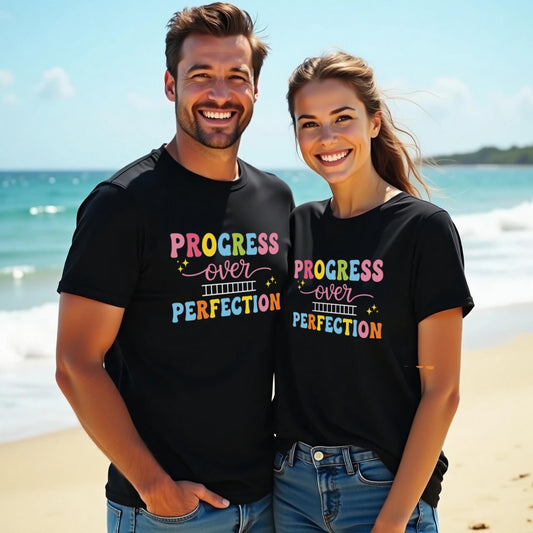 Colorful Motivational Design (Progress Over Perfection)