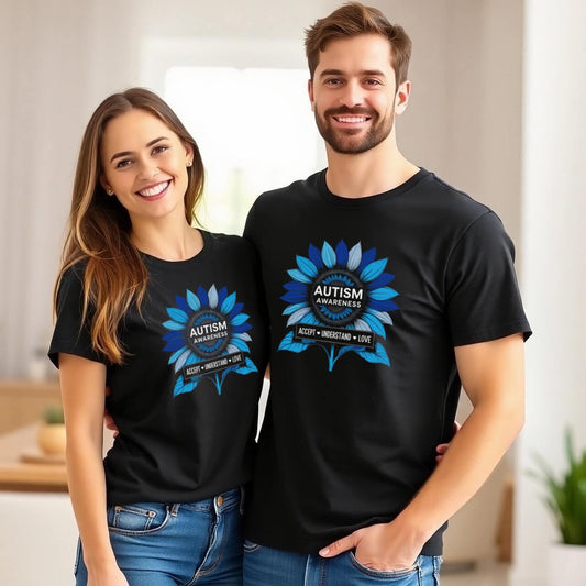 Blue Flower Autism Awareness Accept Understand Love