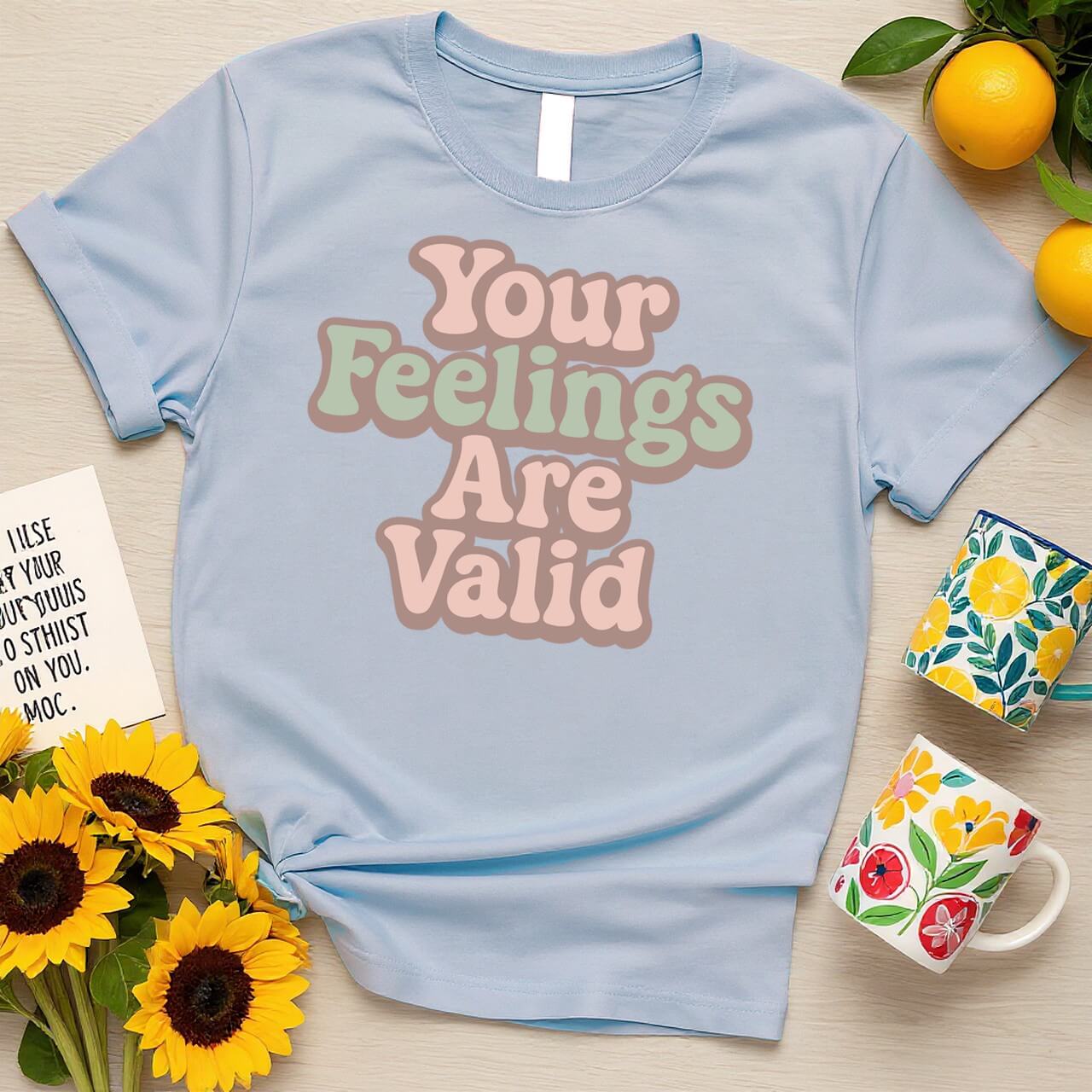 Retro Pastel Typography (Your Feelings Are Valid)