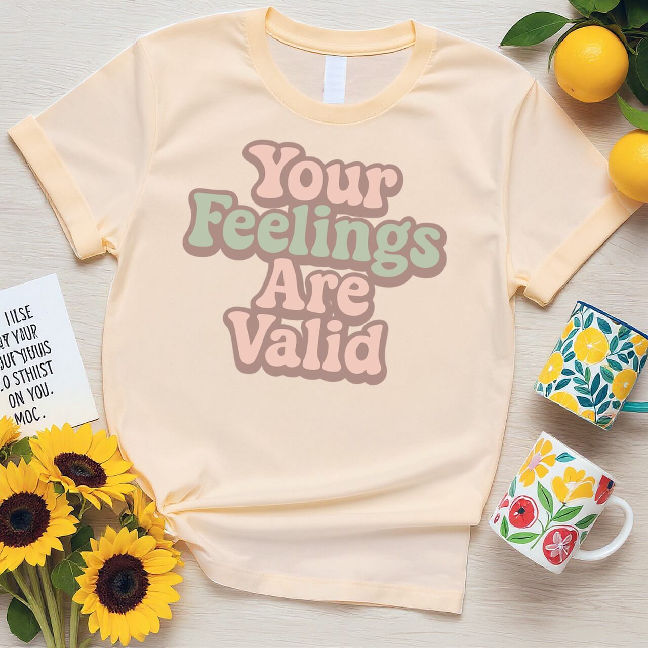 Retro Pastel Typography (Your Feelings Are Valid)