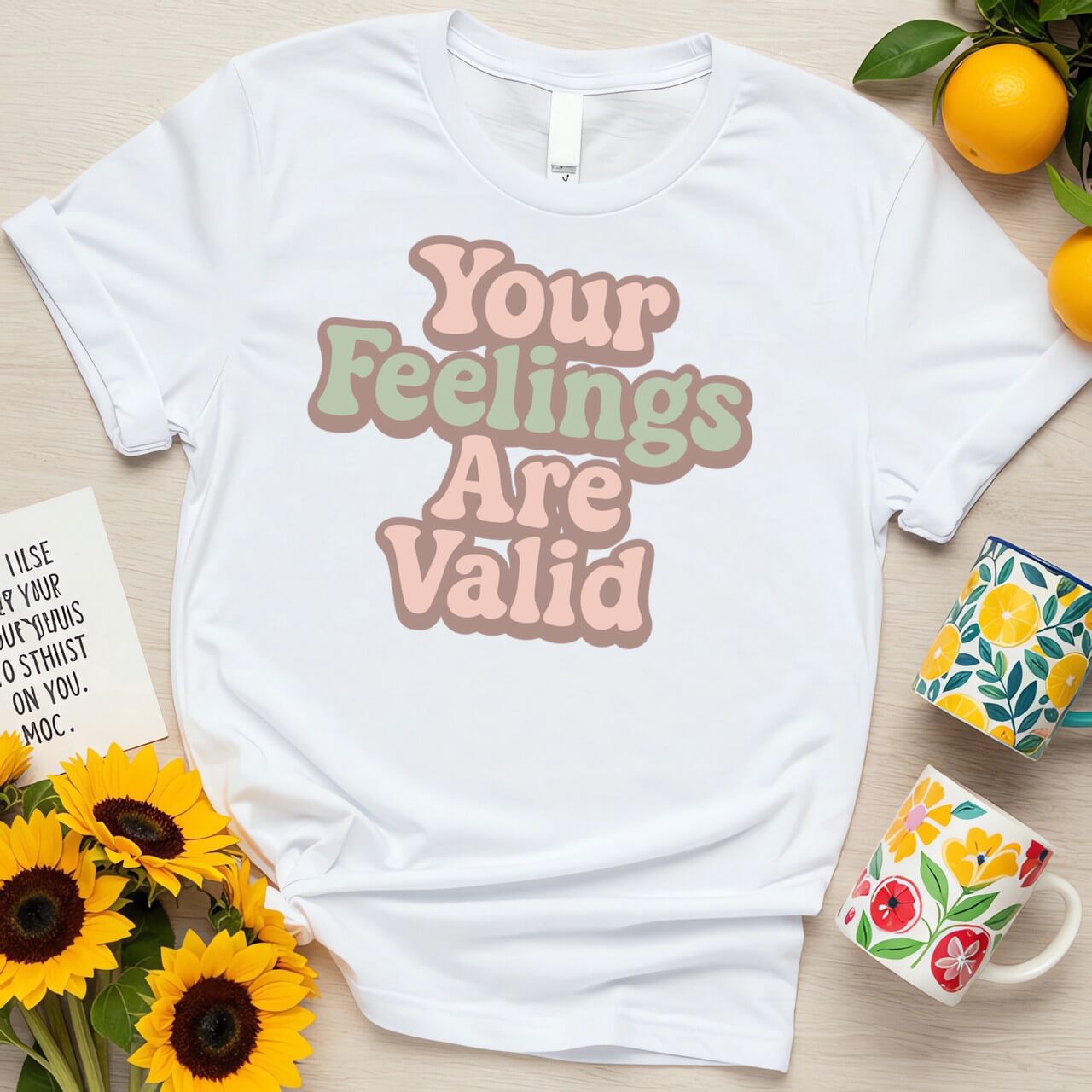 Retro Pastel Typography (Your Feelings Are Valid)