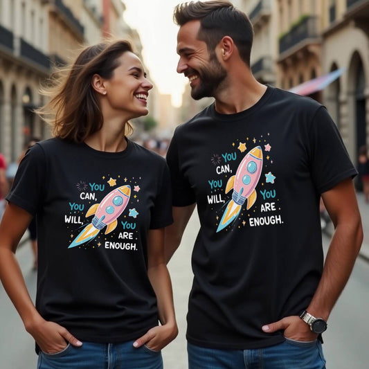Rocket Illustration Design (You Can You Will You Are Enough)