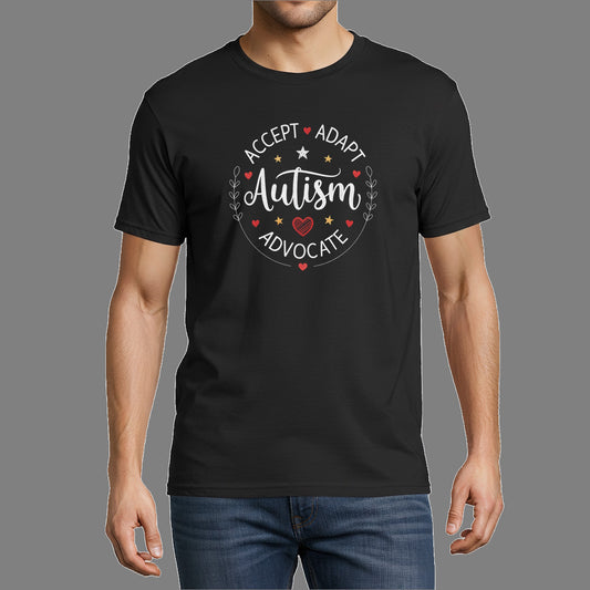 Autism Support – Accept, Adapt, Advocate (Stars & Hearts Edition)