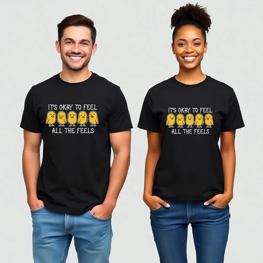 It’s Okay to Feel All the Feels (Cute Mental Health Awareness Design)