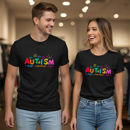 Autism Awareness – Colorful Doodle Edition (Accept, Understand, Love)