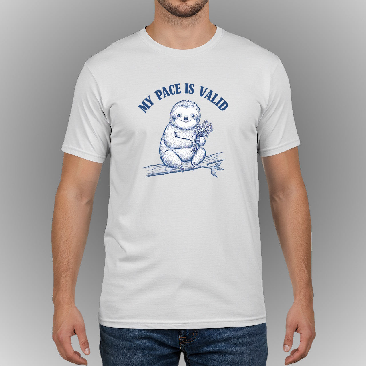 My Pace is Valid (Gentle Mental Health Sloth Design)