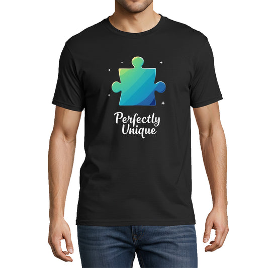 Perfectly Unique (Gradient Puzzle Piece Autism Inclusion Design)