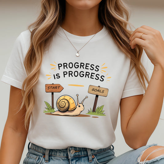 Progress is Progress (Motivational Snail Journey Design)